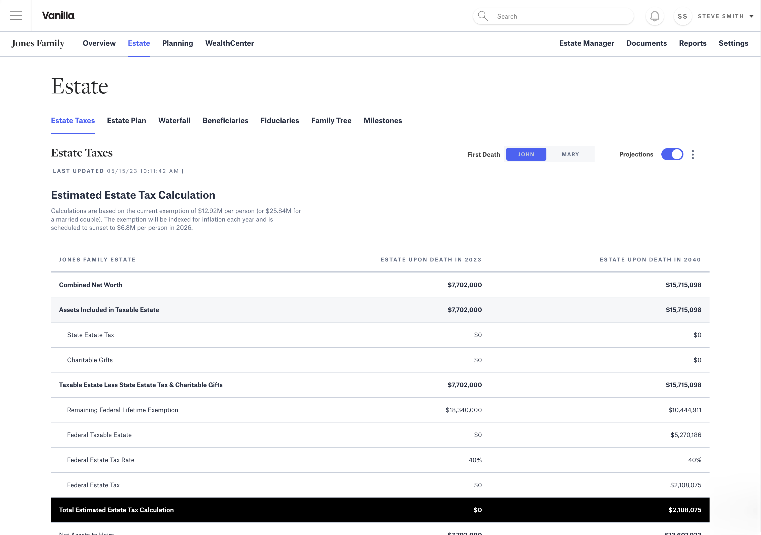 Build comprehensive estate planning diagrams with Vanilla